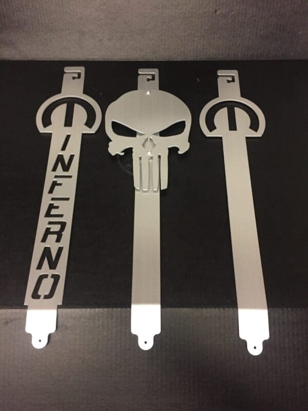 3 metal hood prop