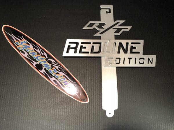 Decorative Hood Prop with a "Redline Edition" cutout